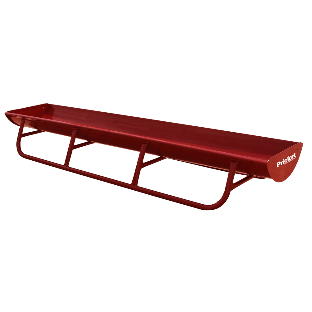 10' Bunk Feeder w/Galvanized Powdercoated Metal Liner - FBFWML