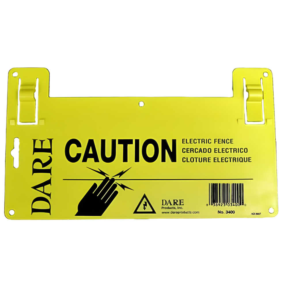 Dare Electric Fence Warning Sign 3400