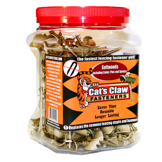 Cat’s Claw Fence Claws for Softwoods