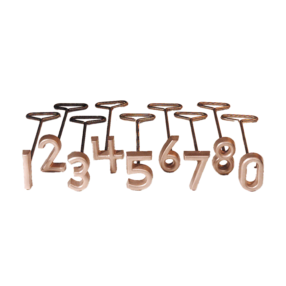 Freeze Brand Set of Numbers (0-8)