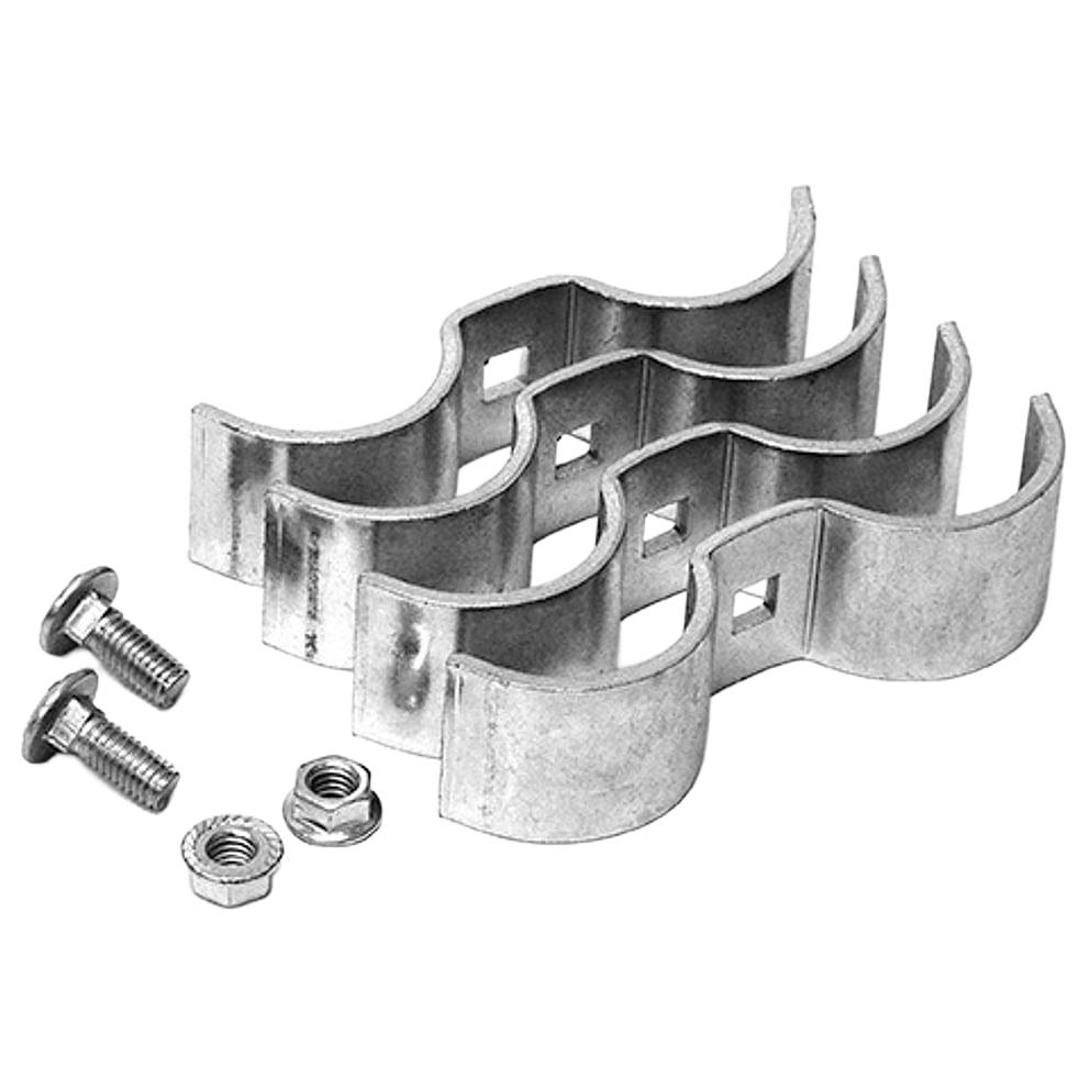Galvanized Butterfly Clamps for 2" Tubing (2 pr)