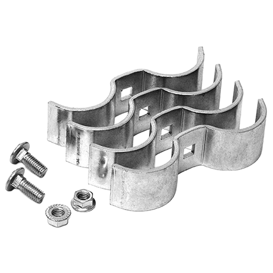 Galvanized Butterfly Clamps for 2" Tubing (2 pr)