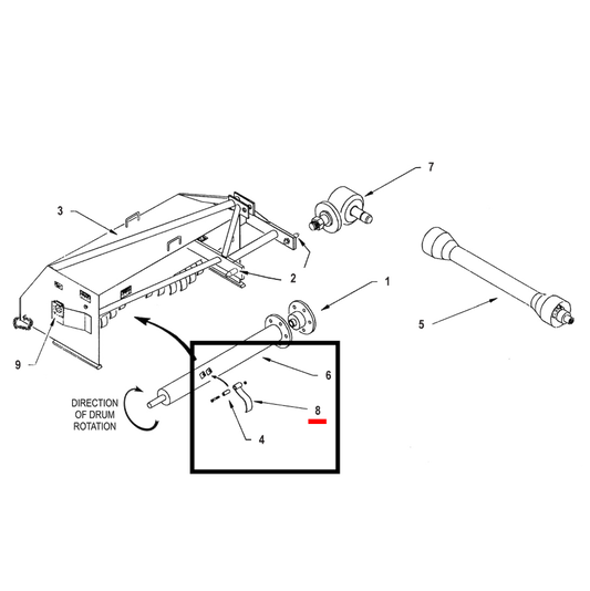 Priefert Litter Saver Hammer For Rotating Drum (5' / 7') - LS Hammer