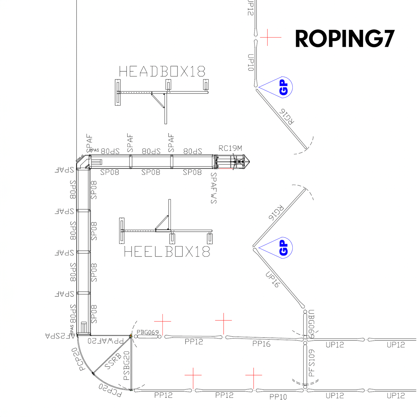 150' x 250' Roping Arena w/10' Return Alley