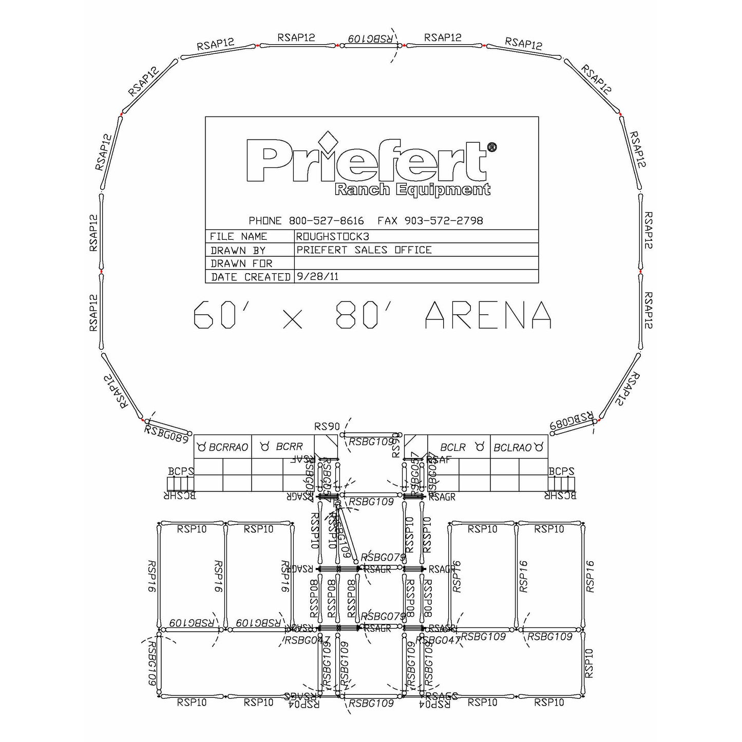 Roughstock Arena with 4 Bucking Chutes, Holding Pens & Practice Pen - ROUGHSTOCK3