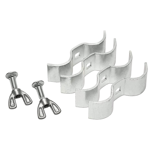 Ruff Guard Kennel Galvanized Butterfly Clamps (2 pr)