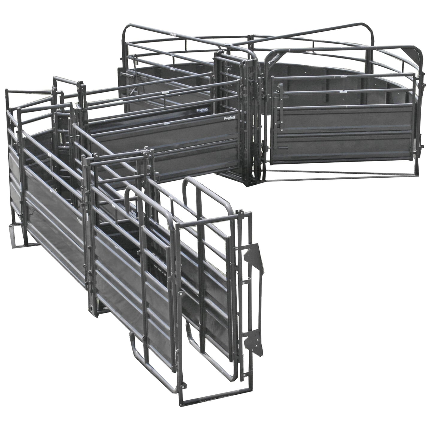 Solid Sweep w/34' Adj. Alley, 90 Deg. Turn, Preg Panels, Blocking Gates and 8' Sorting Gate - SS-11