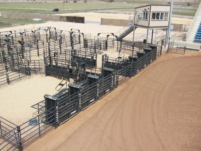 Roughstock Arena with 4 Bucking Chutes, Holding Pens & Practice Pen - ROUGHSTOCK3