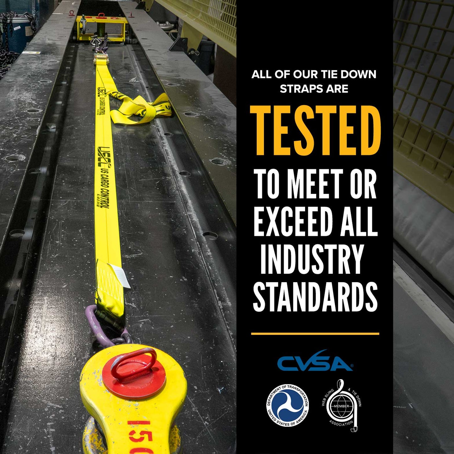 4" x 30' Winch Strap with 18" Chain Extension | Yellow