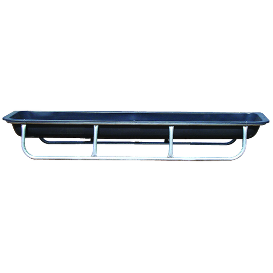 10' Galvanized Bunk Feeder w/Liner - FBFWLG