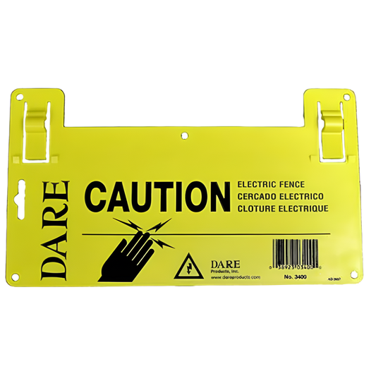 Dare Electric Fence Warning Sign 3400
