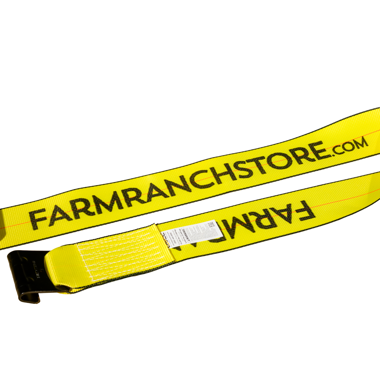 4" x 30' Winch Strap with Flat Hook | Yellow