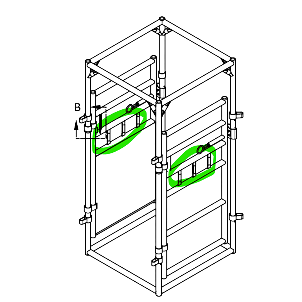 Non-Adjustable Palpation Cage - Hi-Hog