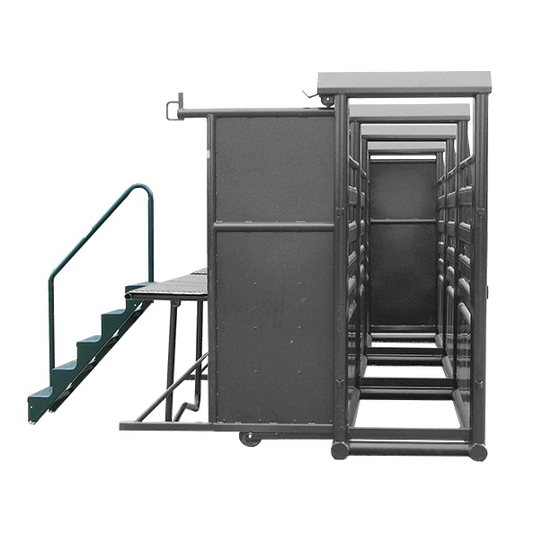 Bucking Chute Platform Stairs - Hi-Hog