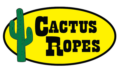 Logo of Cactus Ropes with a green cactus on a yellow background