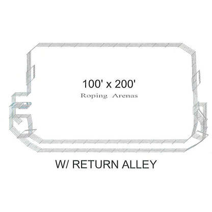 WW - Chaparral Roping Arena 100' x 200' x 6' Tall