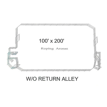 WW - Chaparral Roping Arena 100' x 200' x 6' Tall