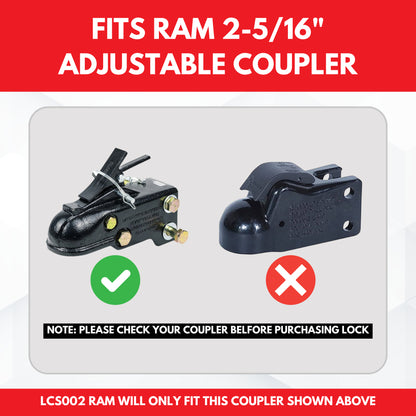 LCS002 - RAM Adjustable Coupler Lock