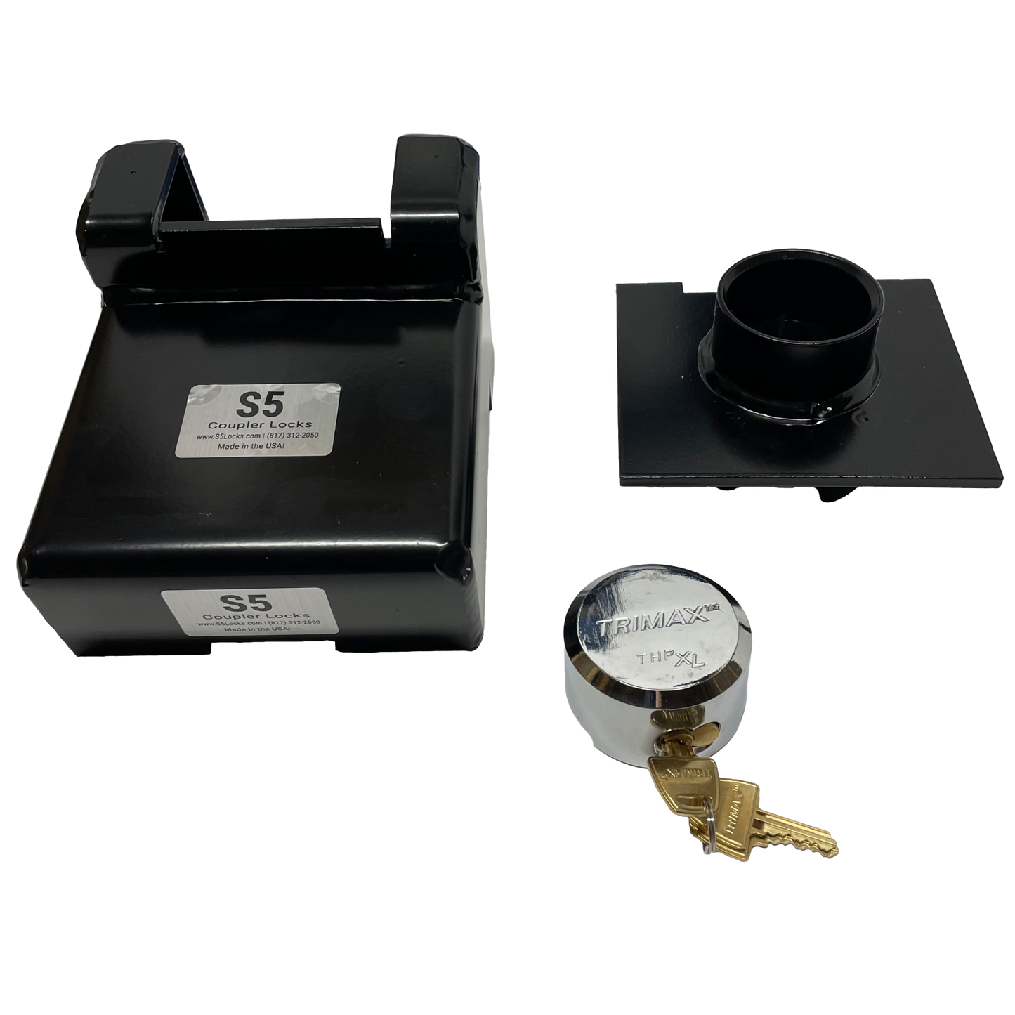 LCSPIN3 - 3" Pintle/Lunette Ring Adjustable Coupler Lock