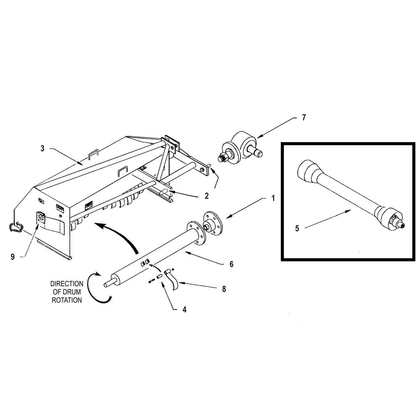 Priefert Litter Saver Drive Shaft - 32"