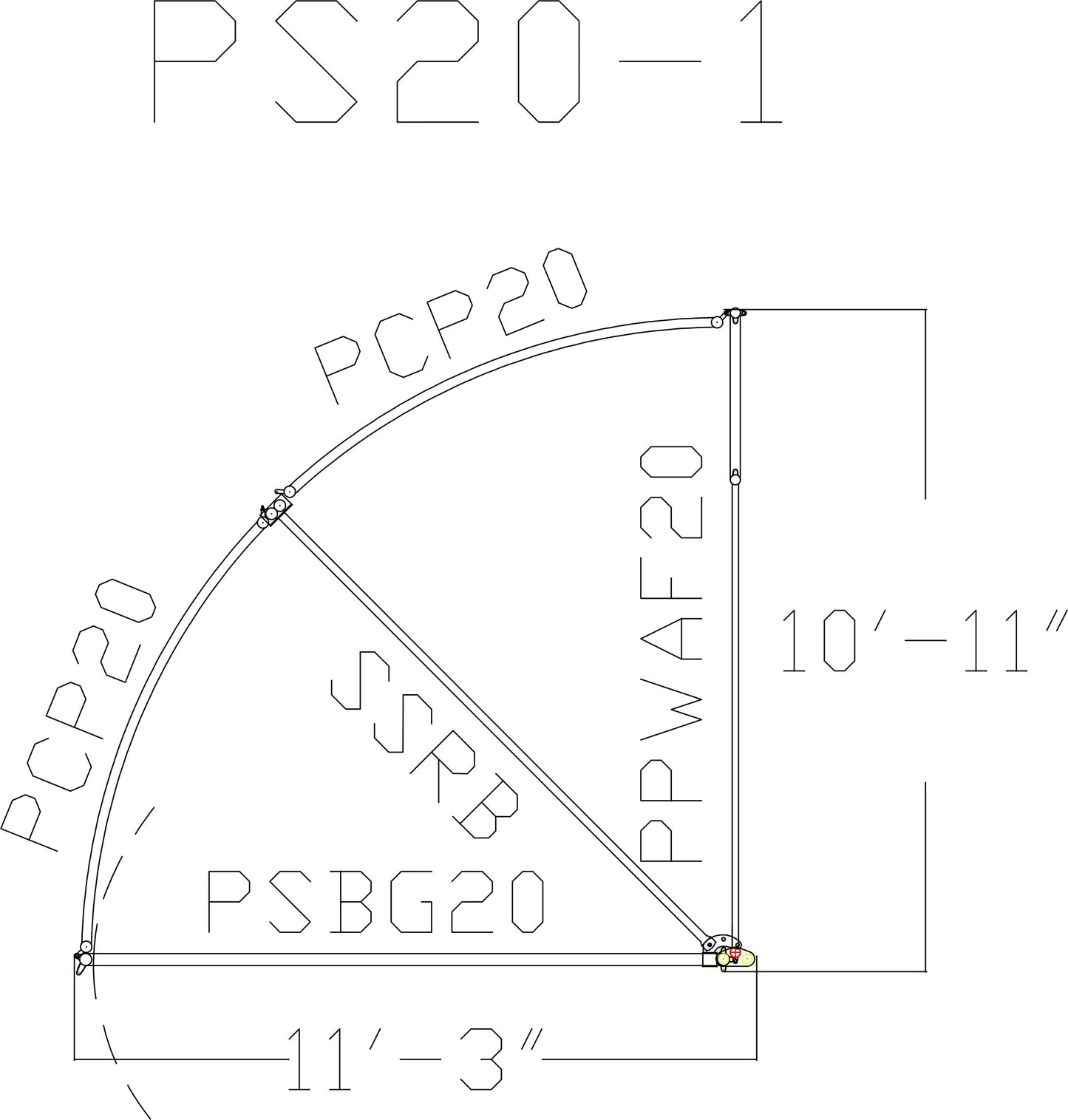 90 Degree Premier Open Sweep