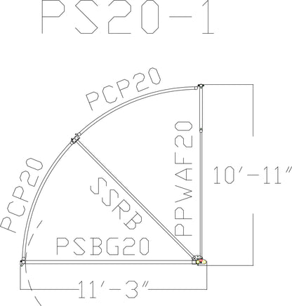 90 Degree Premier Open Sweep