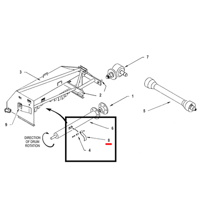 Priefert Litter Saver Hammer For Rotating Drum (5' / 7') - LS Hammer