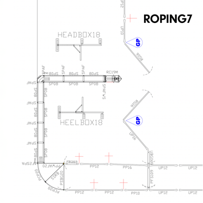 150' x 250' Roping Arena w/10' Return Alley