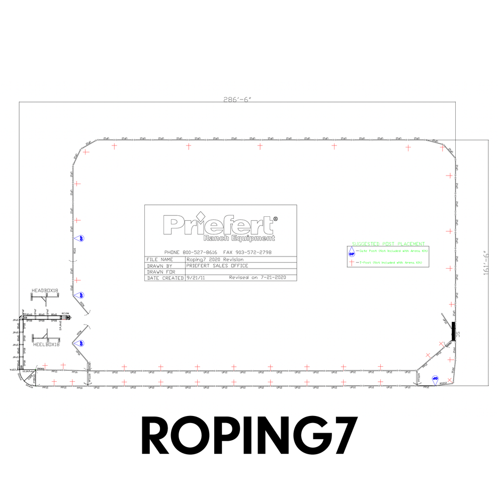 Portable Roping Arena 150' x 250' Roping Arena w/10' Return Alley – farmranchstore.com
