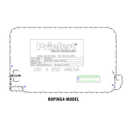 150' x 250' Basic Roping Arena