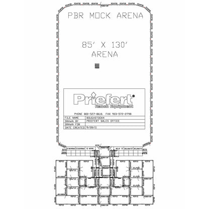 85' x 130' PBR Mock Roughstock Arena - ROUGHSTOCK4