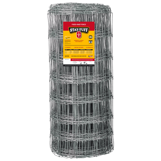 Roll of Stay-Tuff wire fence on a white background