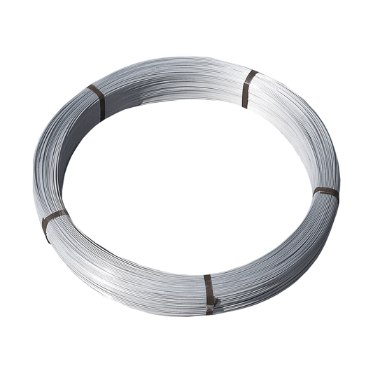 A spool of brace wire held together by metal bands