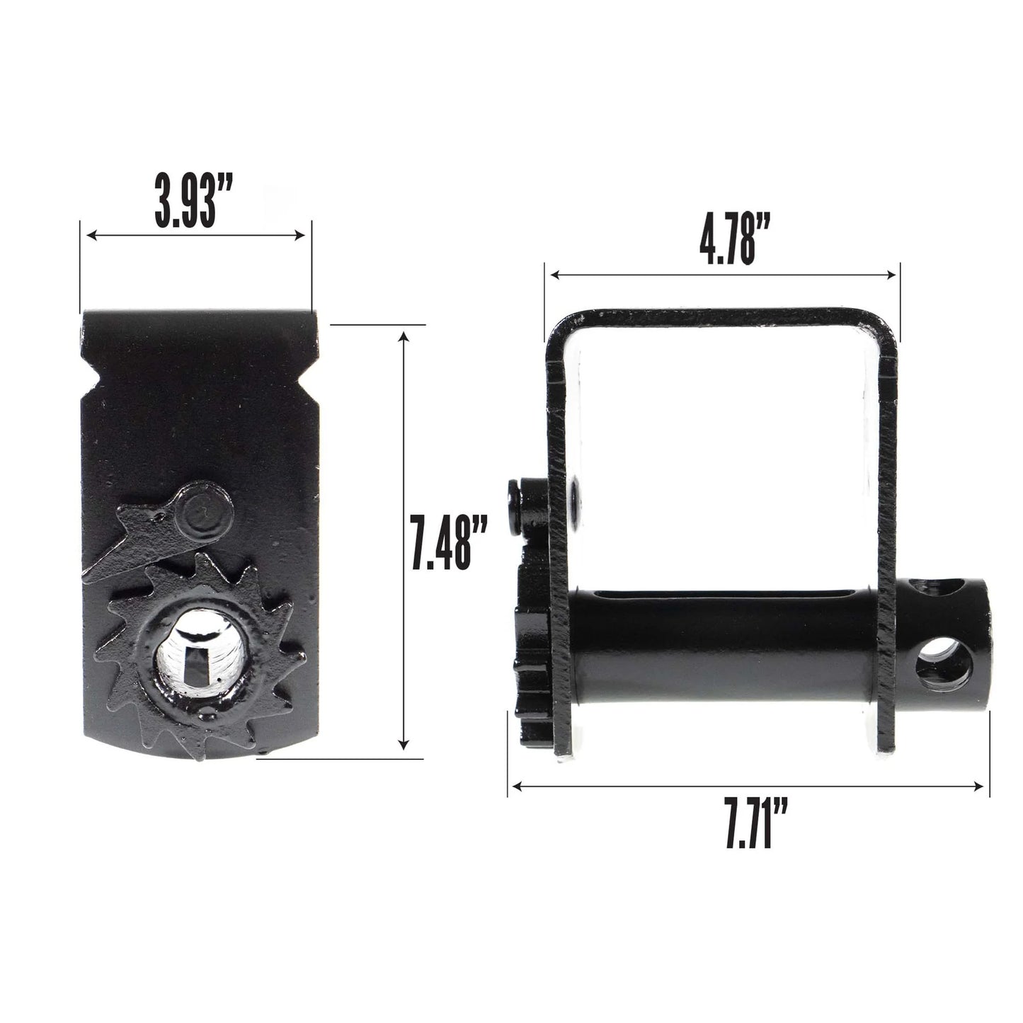 4" Storable Sliding Truck Tie Down Winch (Bottom Mount)